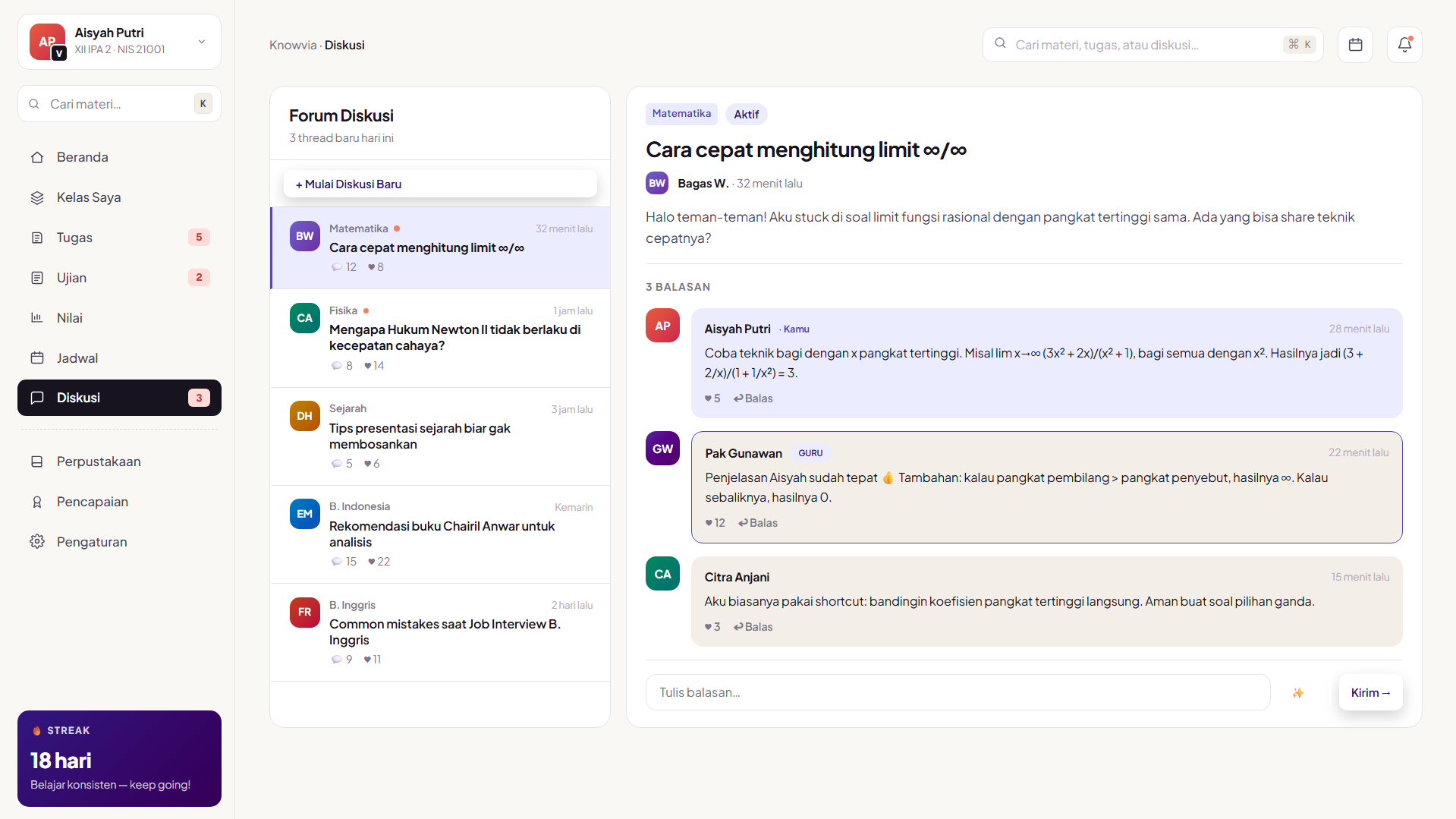 Discussion forum